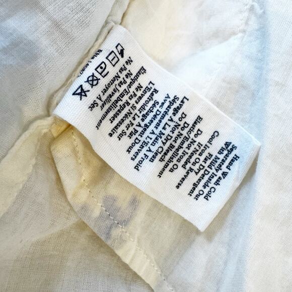 LoveShackFancy Women's Ceronne Mini Dress Sleeveless White Size 10 NWT - Picture 9 of 12